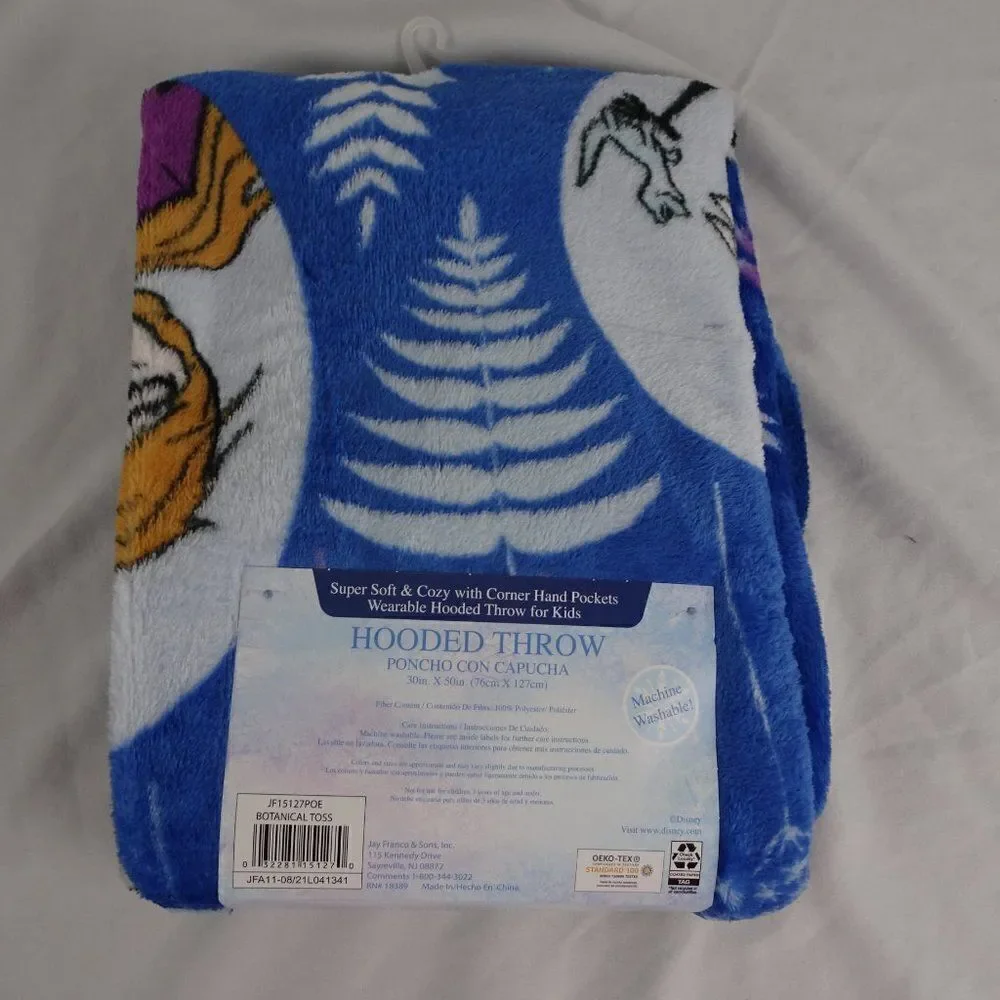 Disney Frozen Kids Hooded Throw 30inX50in